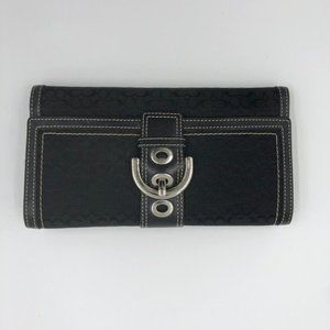 Coach Alternate Pattern Black Wallet